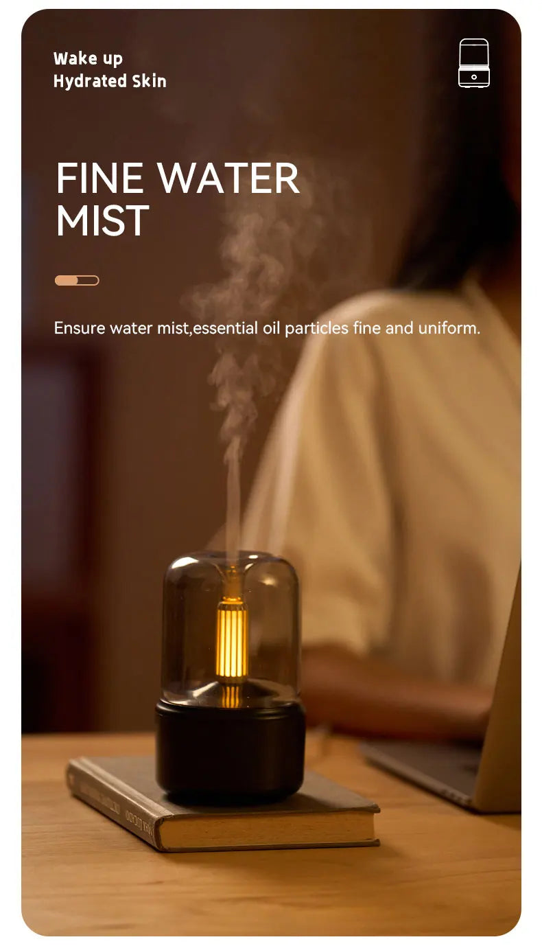 Lamp Essential Oil Diffuser Aromatherapy Ultrasonic Cool Mist Humidifier Crown Crest