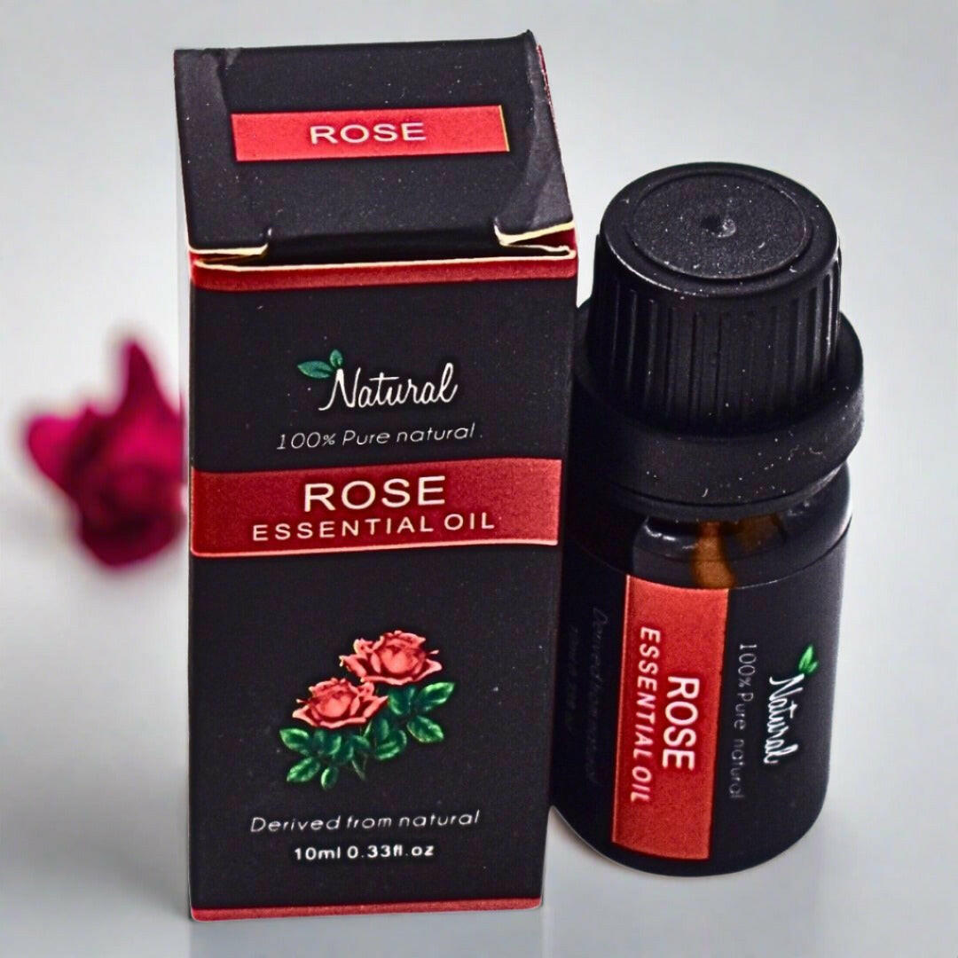 Rose Essential Oil - Pure and Aromatic 10ml Oil for Aromatherapy and Wellness Natural Oil