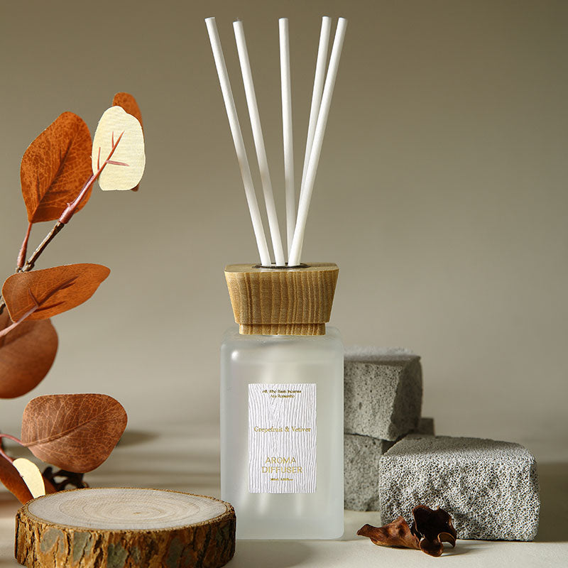 Grapefruit Vetiver Incense Luxury Scented Reed Diffuser 150ml/5.28 FL oz Crown Crest