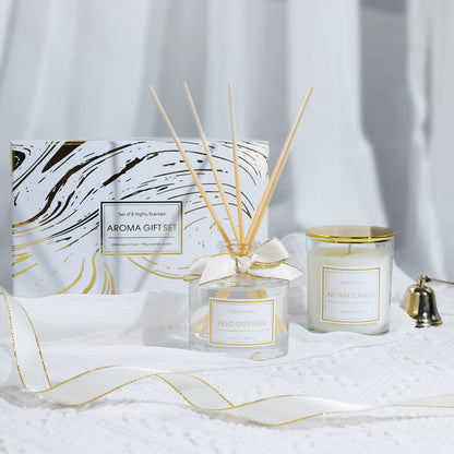 Chance Luxury Scented Candle and Reed Diffuser Gift Set Crown Crest