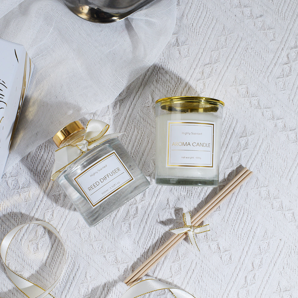 Chance Luxury Scented Candle and Reed Diffuser Gift Set Crown Crest