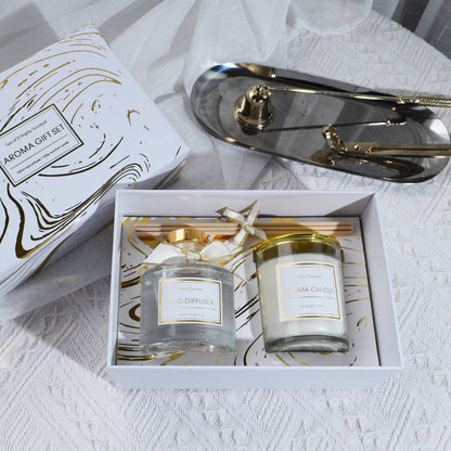 Chance Luxury Scented Candle and Reed Diffuser Gift Set Crown Crest