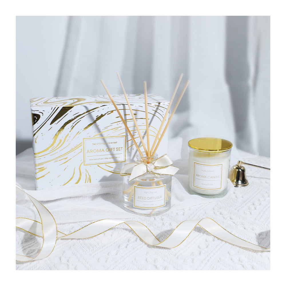 Chance Luxury Scented Candle and Reed Diffuser Gift Set Crown Crest