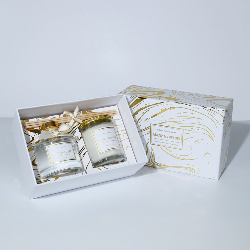 Chance Luxury Scented Candle and Reed Diffuser Gift Set Crown Crest