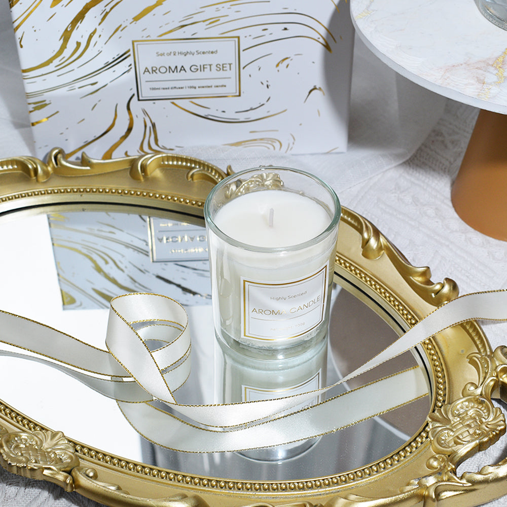 Chance Luxury Scented Candle and Reed Diffuser Gift Set Crown Crest