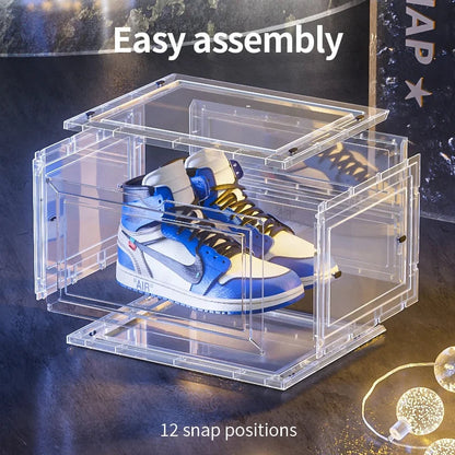 Drop Front Open Acrylic Stackable Shoe Boxs (Price Per One Shoe  Box) Crown Crest