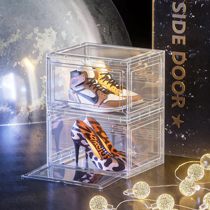 Drop Front Open Acrylic Stackable Shoe Boxs (Price Per One Shoe  Box) Crown Crest