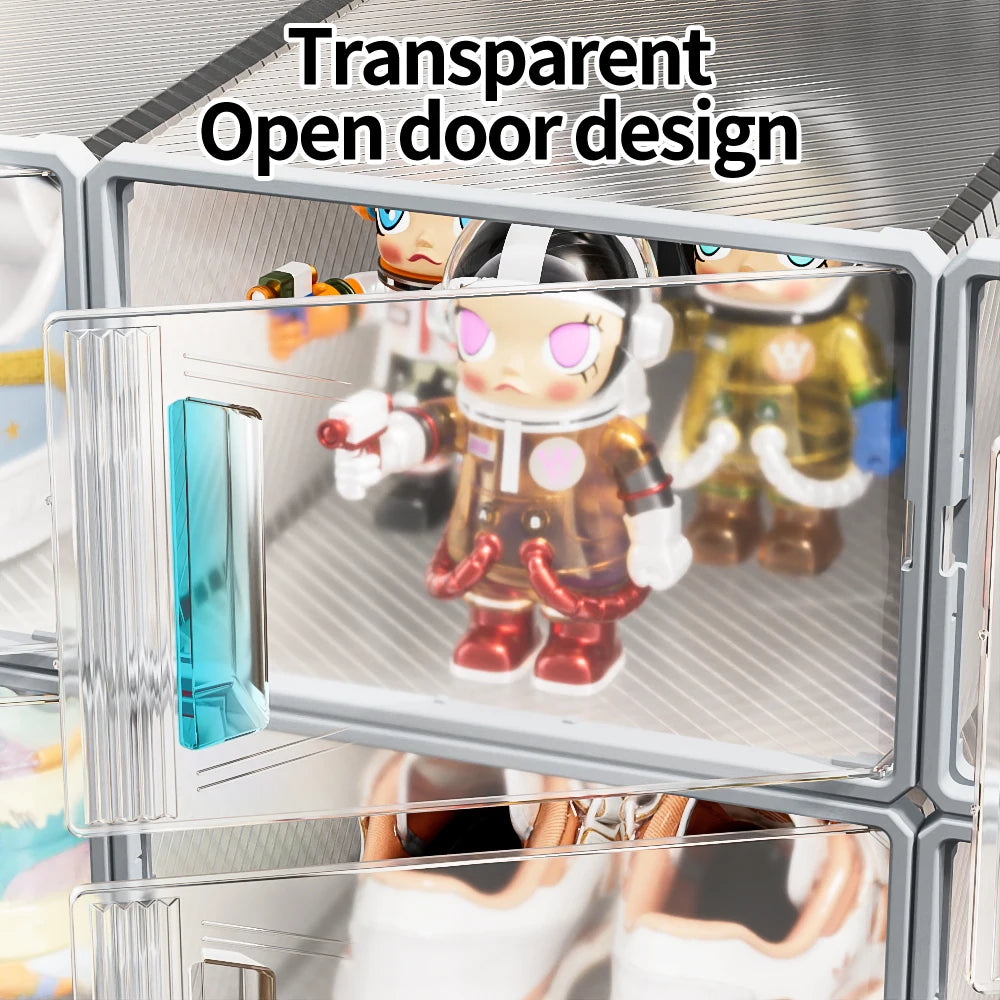 Stackable Transparent Shoe Storage Box  (Price per Shoe Box) Crown Crest