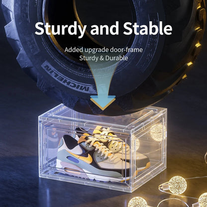 Drop Front Open Acrylic Stackable Shoe Boxs (Price Per One Shoe  Box) Crown Crest