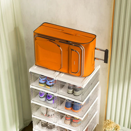Stackable & Foldable Shoe Rack Box Portable Stacking Shoe Boxes (Price per one shoe box) Crown Crest